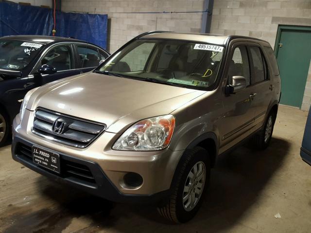 JHLRD789X6C039776 - 2006 HONDA CR-V SE GOLD photo 2