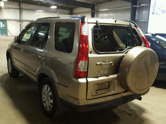 JHLRD789X6C039776 - 2006 HONDA CR-V SE GOLD photo 3