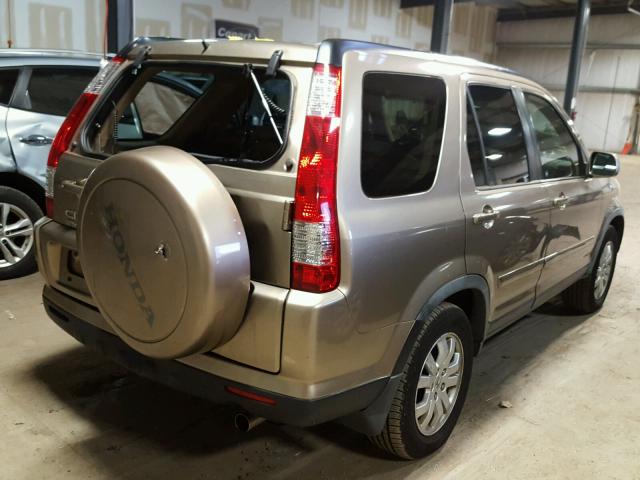 JHLRD789X6C039776 - 2006 HONDA CR-V SE GOLD photo 4