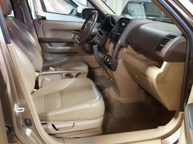 JHLRD789X6C039776 - 2006 HONDA CR-V SE GOLD photo 5