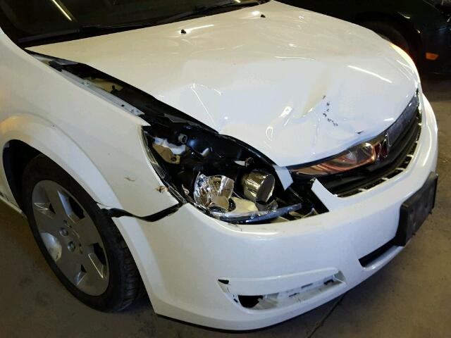 1G8ZS57B19F100876 - 2009 SATURN AURA XE WHITE photo 9