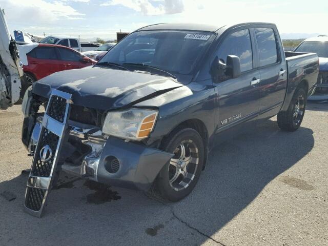 1N6AA07A77N209374 - 2007 NISSAN TITAN XE CHARCOAL photo 2