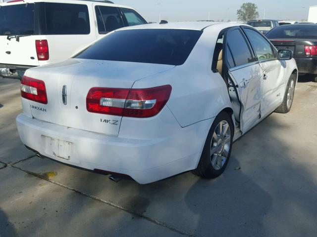 3LNHM26TX7R625080 - 2007 LINCOLN MKZ WHITE photo 4