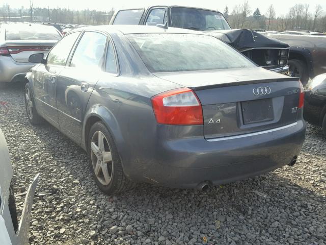 WAULC68E55A117241 - 2005 AUDI A4 1.8T QU CHARCOAL photo 3