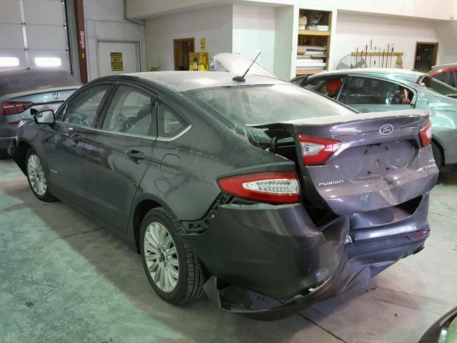 3FA6P0LU4FR160269 - 2015 FORD FUSION SE BLACK photo 3