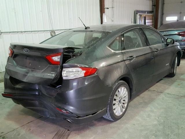 3FA6P0LU4FR160269 - 2015 FORD FUSION SE BLACK photo 4