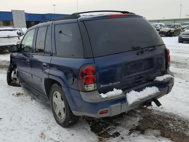 1GNDT13S032290929 - 2003 CHEVROLET TRAILBLAZE BLUE photo 3