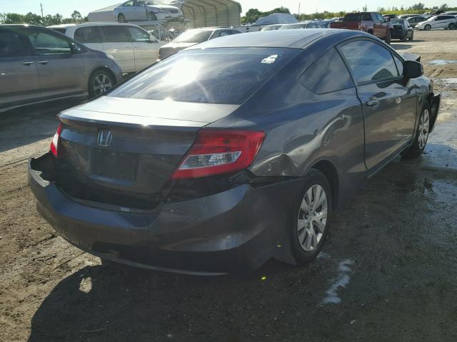 2HGFG3B59CH524457 - 2012 HONDA CIVIC LX GRAY photo 4