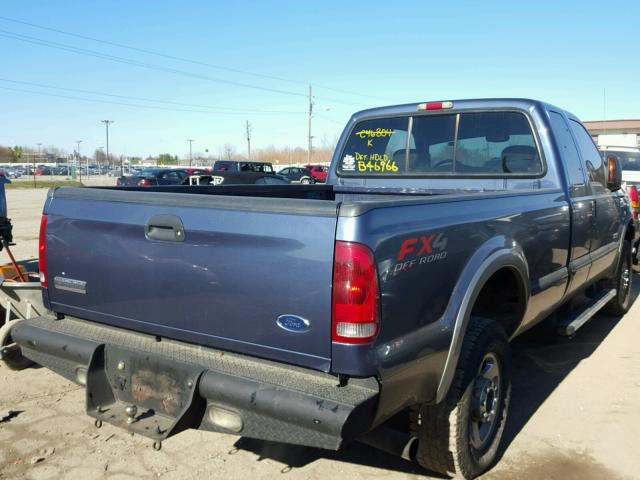 1FTSX21P75EB46966 - 2005 FORD F250 SUPER BLUE photo 4