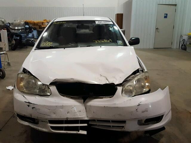 1NXBR32EX4Z336869 - 2004 TOYOTA COROLLA CE WHITE photo 9