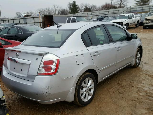 3N1AB6AP6CL745987 - 2012 NISSAN SENTRA 2.0 SILVER photo 4