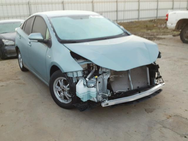 JTDKBRFU5G3020593 - 2016 TOYOTA PRIUS BLUE photo 1