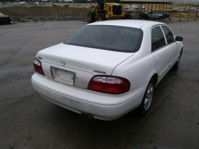 1YVGF22D325294082 - 2002 MAZDA 626 ES WHITE photo 4