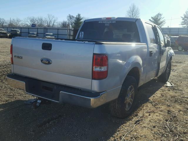 1FTRW12W96KD04311 - 2006 FORD F150 SUPER SILVER photo 4