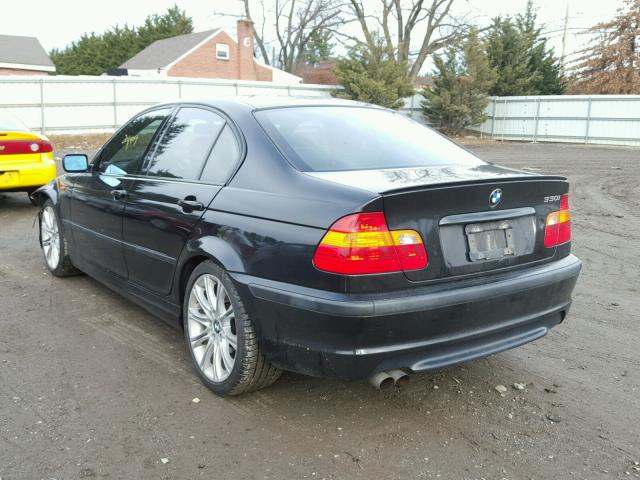 WBAEV53403KM04764 - 2003 BMW 330 I BLACK photo 3