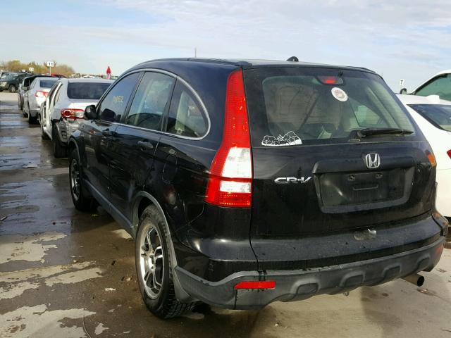 JHLRE48318C022343 - 2008 HONDA CR-V LX BLACK photo 3