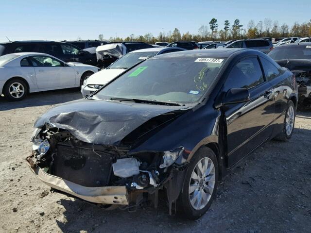 2HGFG1B85AH526122 - 2010 HONDA CIVIC EX BLACK photo 2