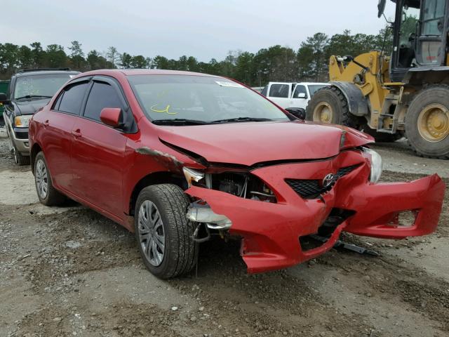 1NXBU40E09Z014336 - 2009 TOYOTA COROLLA BA BURGUNDY photo 1