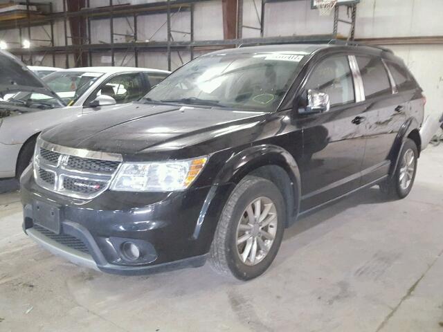 3C4PDDBG6DT518546 - 2013 DODGE JOURNEY SX BLACK photo 2