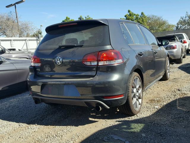 WVWHD7AJ9DW130966 - 2013 VOLKSWAGEN GTI GRAY photo 4