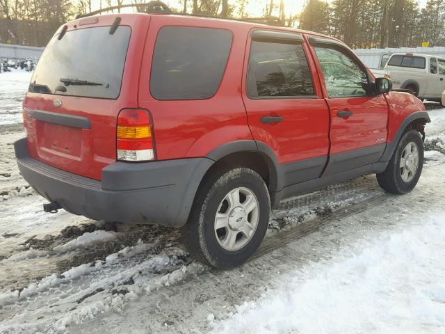 1FMYU04132KA90144 - 2002 FORD ESCAPE RED photo 4