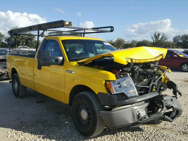 1FTMF1CM0EKD20290 - 2014 FORD F150 YELLOW photo 1