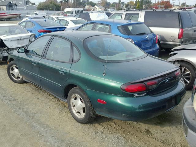 1FAFP53U2XA295002 - 1999 FORD TAURUS SE GREEN photo 3