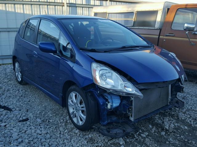 JHMGE8G45AS012432 - 2010 HONDA FIT SPORT BLUE photo 1