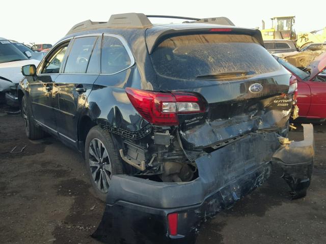 4S4BSELC4F3340549 - 2015 SUBARU OUTBACK 3. BLACK photo 3