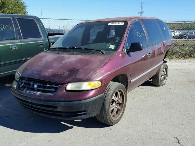 2P4FP25B5XR137300 - 1999 PLYMOUTH VOYAGER BURGUNDY photo 2