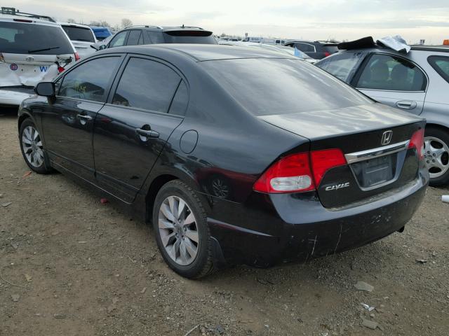 19XFA1F85BE025366 - 2011 HONDA CIVIC EX შავი ფოტო 3