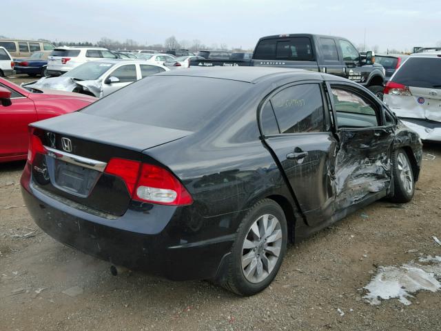 19XFA1F85BE025366 - 2011 HONDA CIVIC EX შავი ფოტო 4