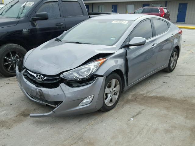 KMHDH4AE7DU917099 - 2013 HYUNDAI ELANTRA GL GRAY photo 2