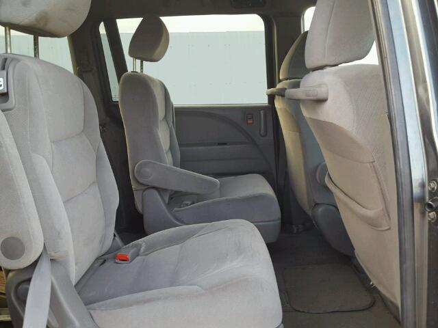 5FNRL3H22AB068311 - 2010 HONDA ODYSSEY LX GRAY photo 6