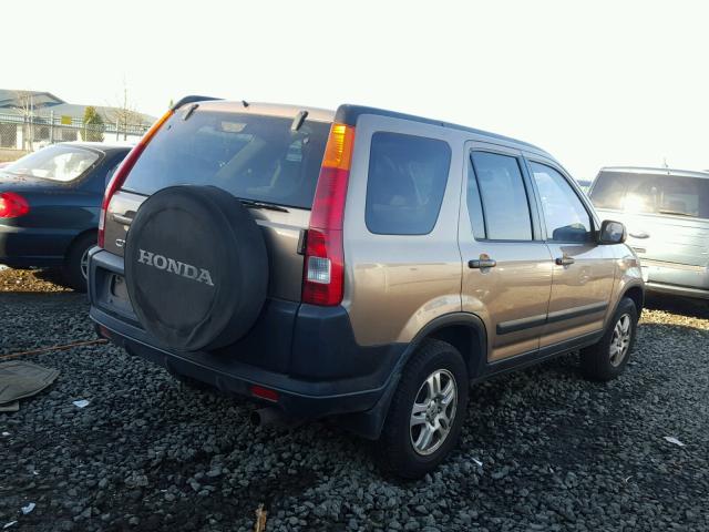 JHLRD788X2C074349 - 2002 HONDA CR-V EX BROWN photo 4