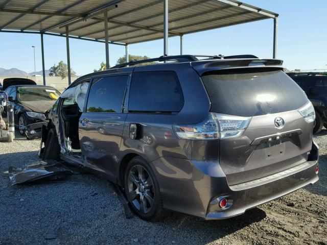 5TDXK3DC8FS596706 - 2015 TOYOTA SIENNA SPO CHARCOAL photo 3