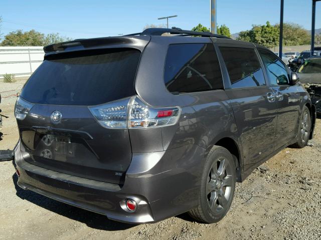 5TDXK3DC8FS596706 - 2015 TOYOTA SIENNA SPO CHARCOAL photo 4