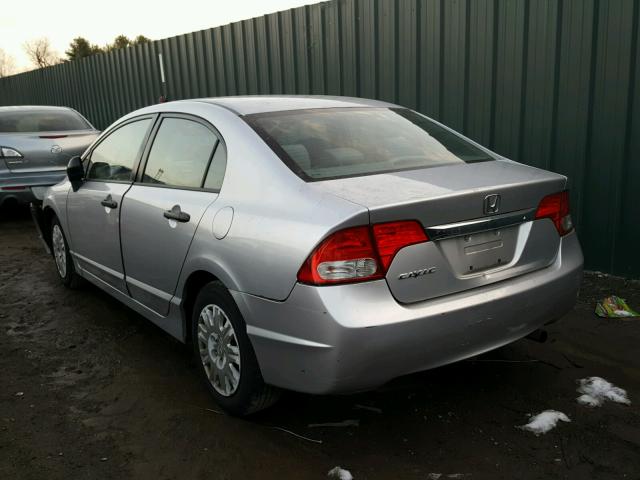 2HGFA16399H339784 - 2009 HONDA CIVIC VP SILVER photo 3