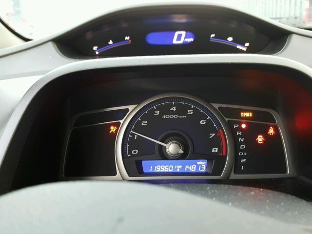 2HGFA16399H339784 - 2009 HONDA CIVIC VP SILVER photo 8