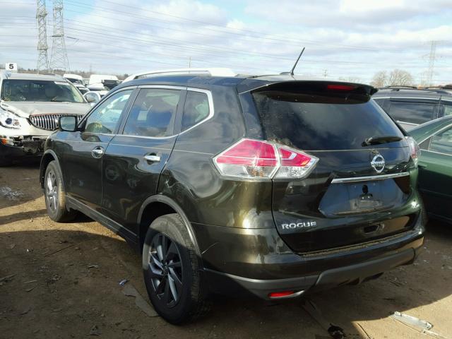 5N1AT2MV2GC825412 - 2016 NISSAN ROGUE S GREEN photo 3