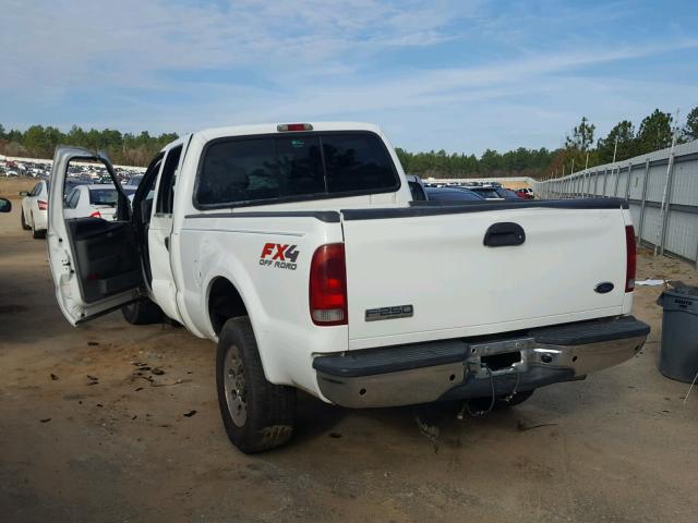 1FTSW21P75EA48197 - 2005 FORD F250 SUPER WHITE photo 3