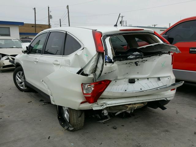 5J6RM3H57GL009164 - 2016 HONDA CR-V EX WHITE photo 3