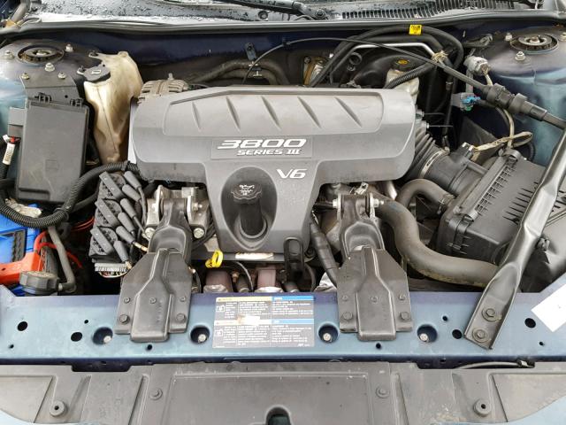 2G2WP522451216127 - 2005 PONTIAC GRAND PRIX BLUE photo 7