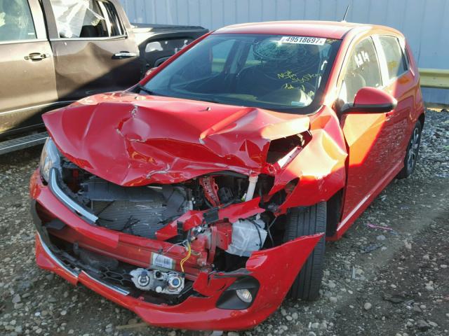 1G1JD6SH9H4153651 - 2017 CHEVROLET SONIC LT 红色 照片 2