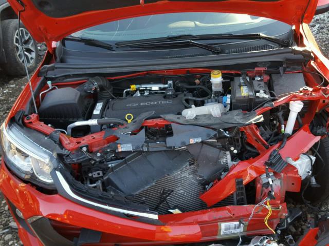 1G1JD6SH9H4153651 - 2017 CHEVROLET SONIC LT 红色 照片 7