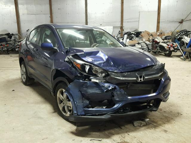 3CZRU6H32GM720074 - 2016 HONDA HR-V LX BLUE photo 1