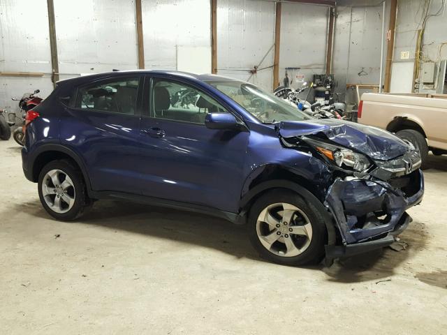 3CZRU6H32GM720074 - 2016 HONDA HR-V LX BLUE photo 9