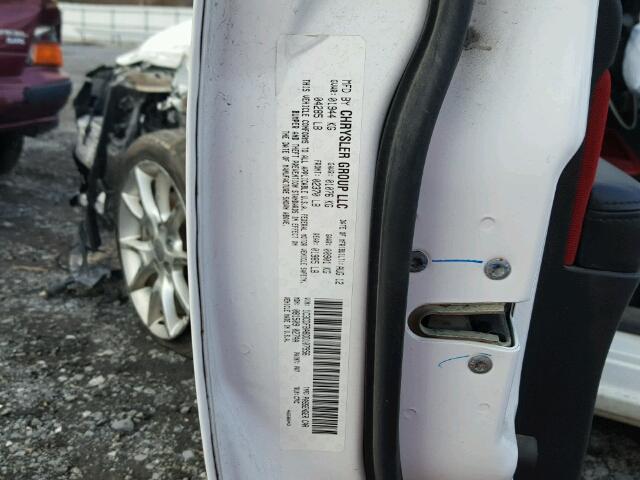 1C3CDFBA8DD107956 - 2013 DODGE DART SXT WHITE photo 10