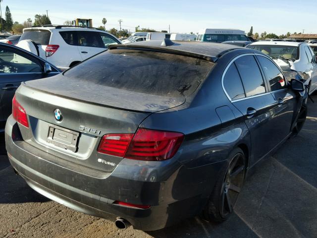 WBAFR7C59BC804277 - 2011 BMW 535 I GRAY photo 4