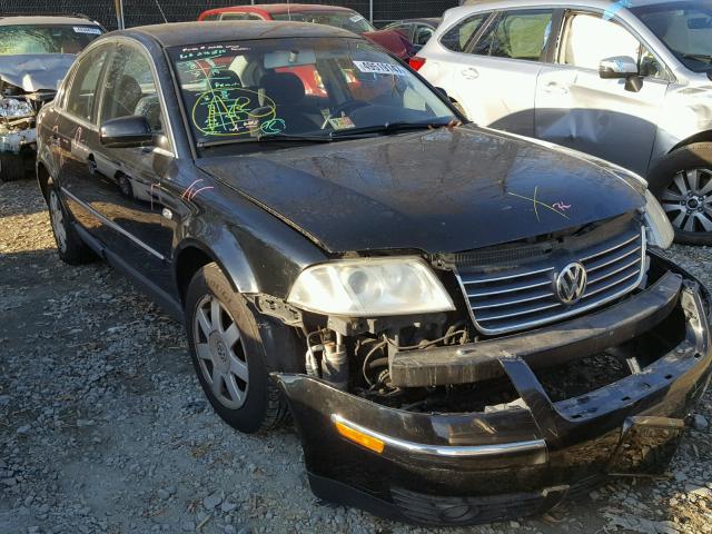 WVWPD63B11P085927 - 2001 VOLKSWAGEN PASSAT GLS BLACK photo 1